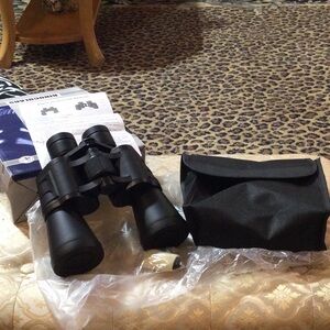 Black Binoculars with Case, New, never used